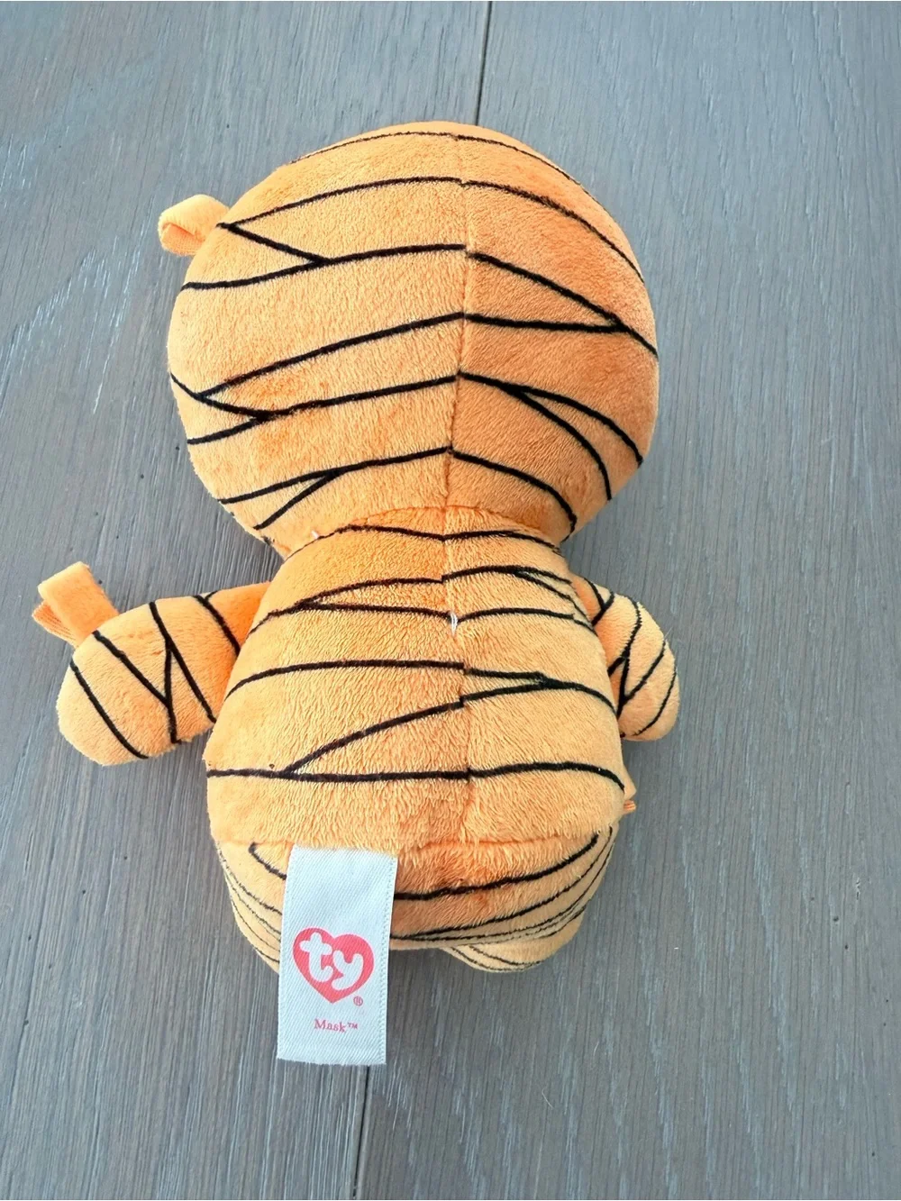 Ty Beanie baby Boo Boos 2017 Mask the Orange Mummy Halloween 🎃